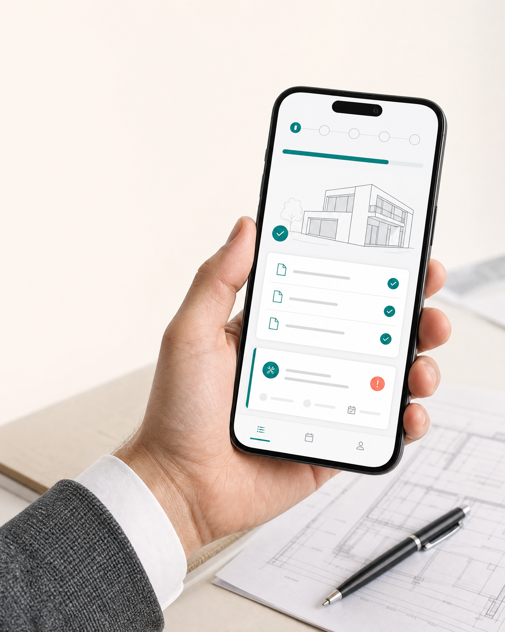 Knodge Web-App auf dem Smartphone